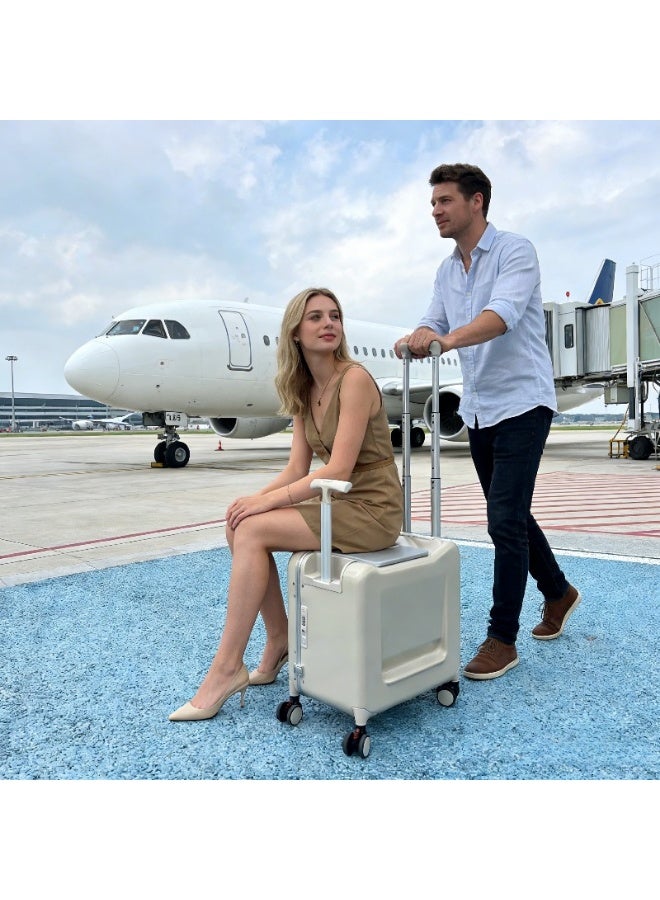 حقيبة أمتعة قابلة للتركيب، حقيبة سفر محمولة مزدوجة الاستخدام مقاس 20 بوصة، حقيبة سفر عالية التحمل للكمبيوتر الشخصي، أداة ممتعة للمشي للأطفال، عجلة دوارة محمولة قابلة للطي، حقيبة سفر بقفل كلمة مرور عالمي للرجال والنساء، حقيبة سفر، سفر عمل، سفر ترفيهي، إجازة في الهواء الطلق، متعددة الأغراض - Image 3